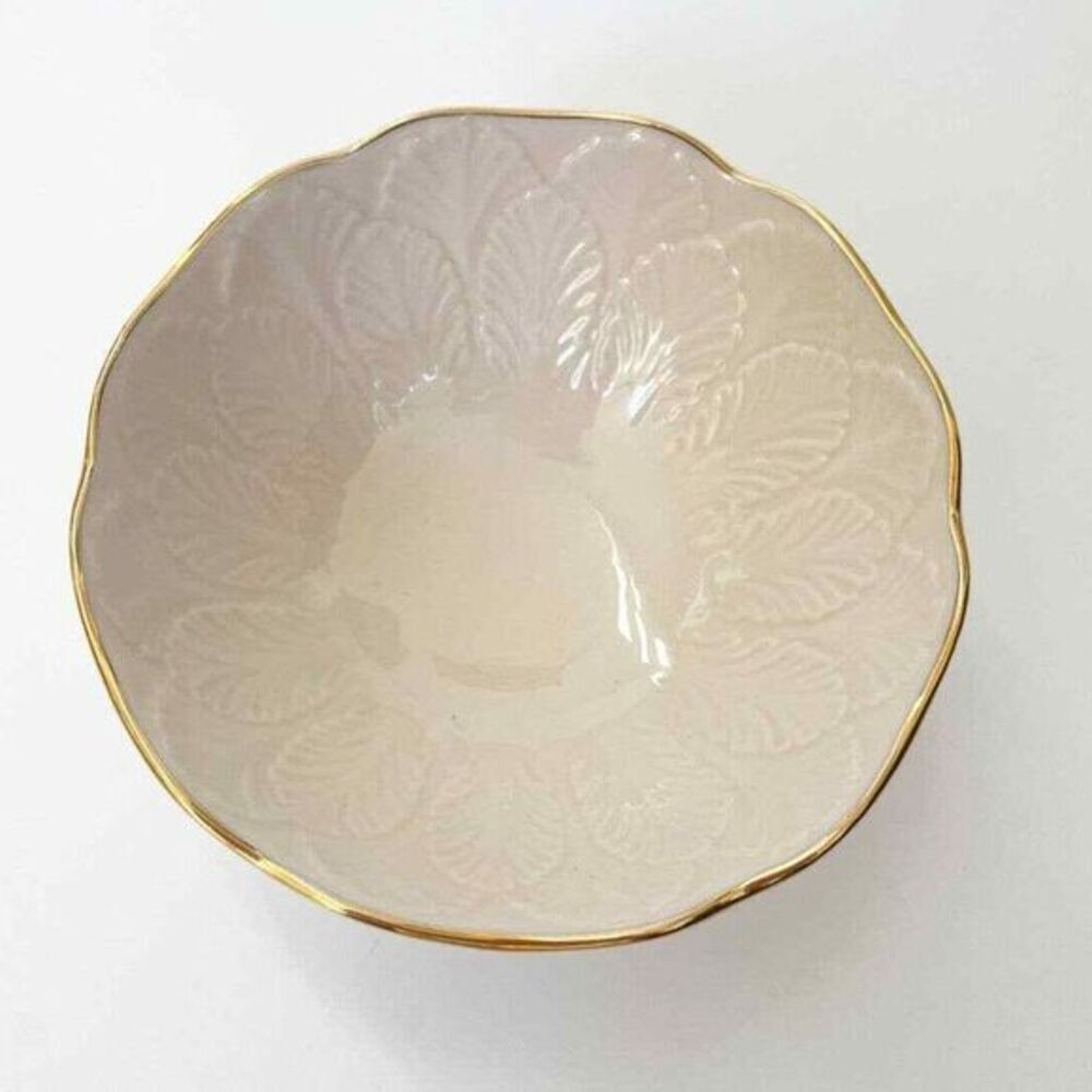 Lenox Greenfield Small Nut‎ Candy Dish Bowl 24K Trim Luxury Grandma Serveware